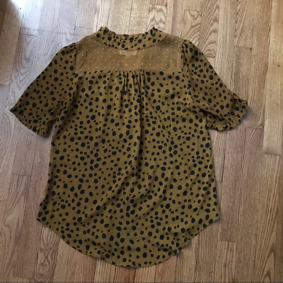 NWOT Leopard Blouse - Picture 2 of 2